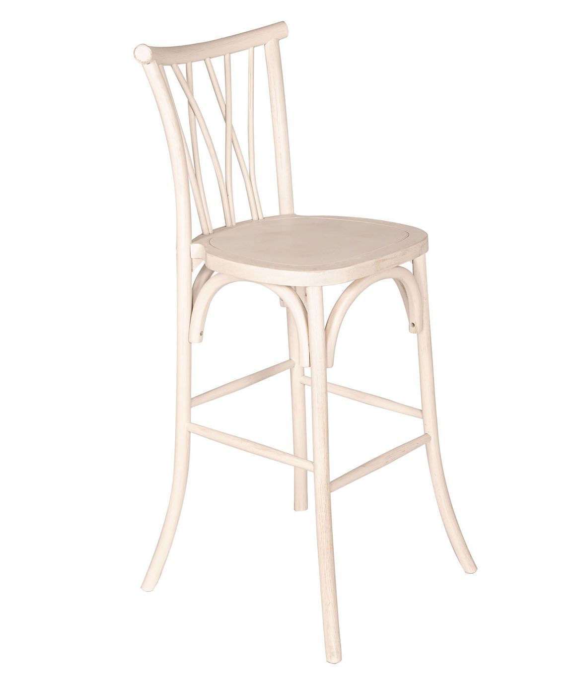 Bali Bar Stool White-Washed