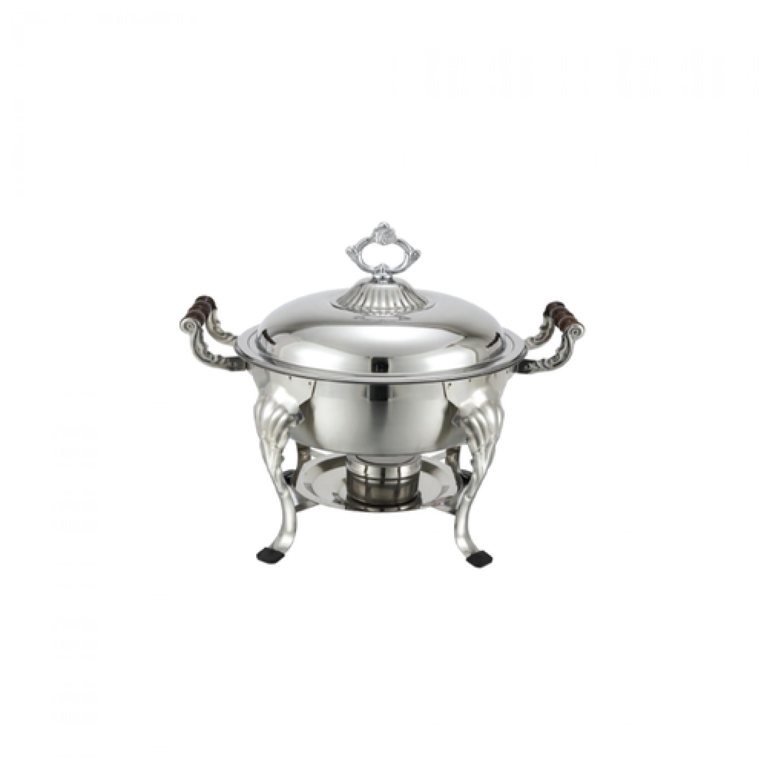 Stainless Lift-top Round Chafing Dish - Atlanta Party Rentals